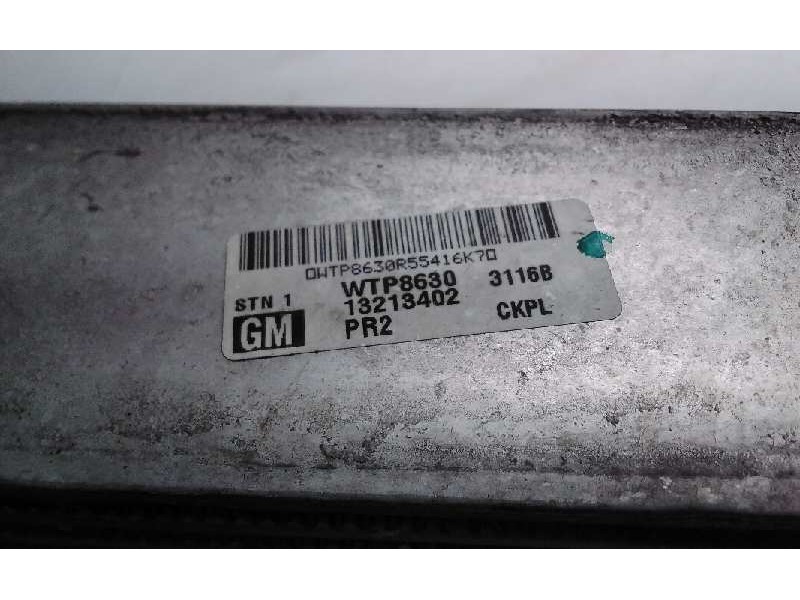 Recambio de intercooler para opel zafira b cosmo referencia OEM IAM 12313402  