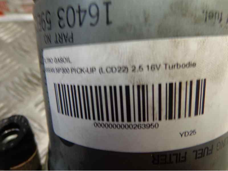 Recambio de filtro gasoil para nissan np300 pick-up (lcd22) 2.5 16v turbodiesel cat referencia OEM IAM   
