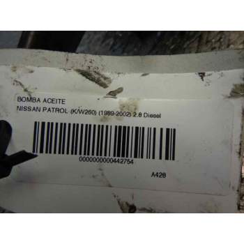 Recambio de bomba aceite para nissan patrol (k/w260) 2.8 diesel referencia OEM IAM   