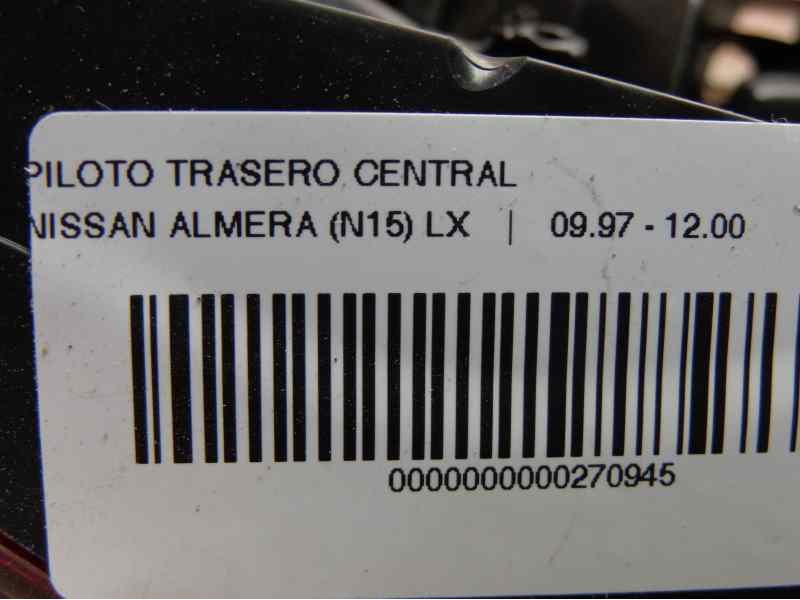 Recambio de piloto trasero central para nissan almera (n15) lx referencia OEM IAM   