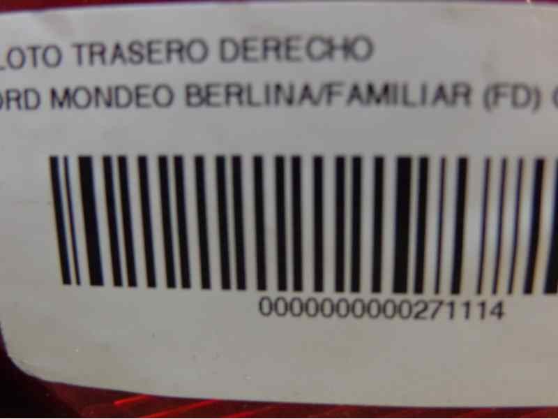 Recambio de piloto trasero derecho para ford mondeo berlina/familiar (fd) clx berlina referencia OEM IAM 1011828  