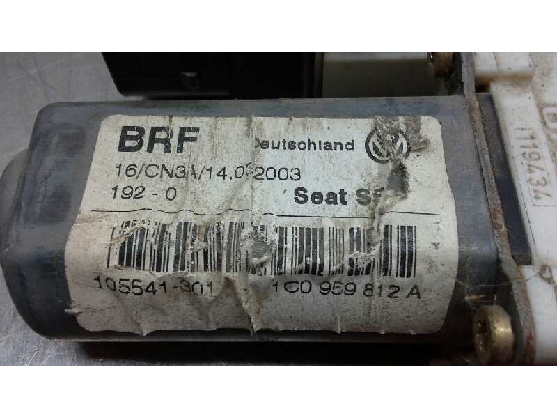 Recambio de motor elevalunas trasero derecho para seat leon (1m1) 1.9 tdi referencia OEM IAM F005S00060  