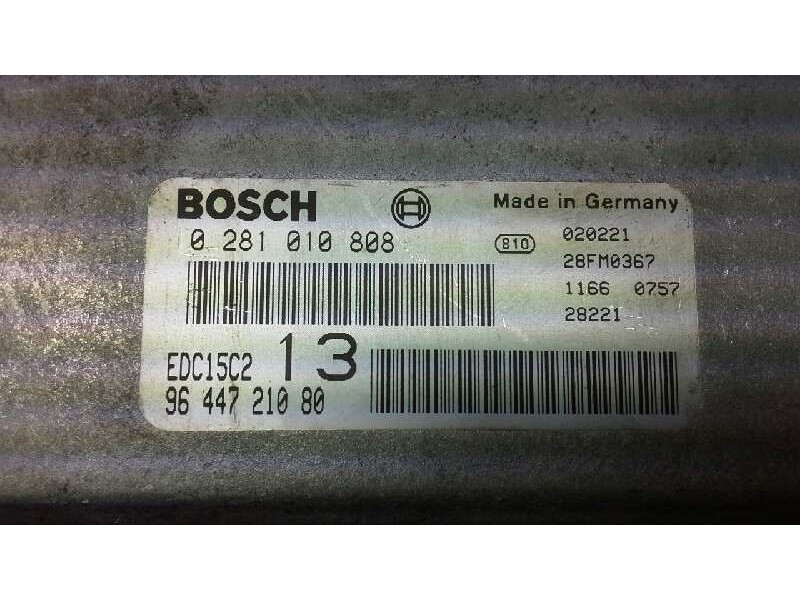 Recambio de centralita motor uce para citroen c5 berlina 2.0 hdi sx referencia OEM IAM 9644721080 110 0281010808