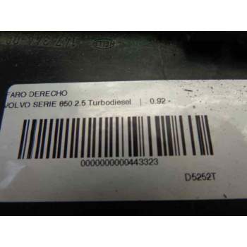 Recambio de faro derecho para volvo s70 berlina 2.5 d / tdi referencia OEM IAM   