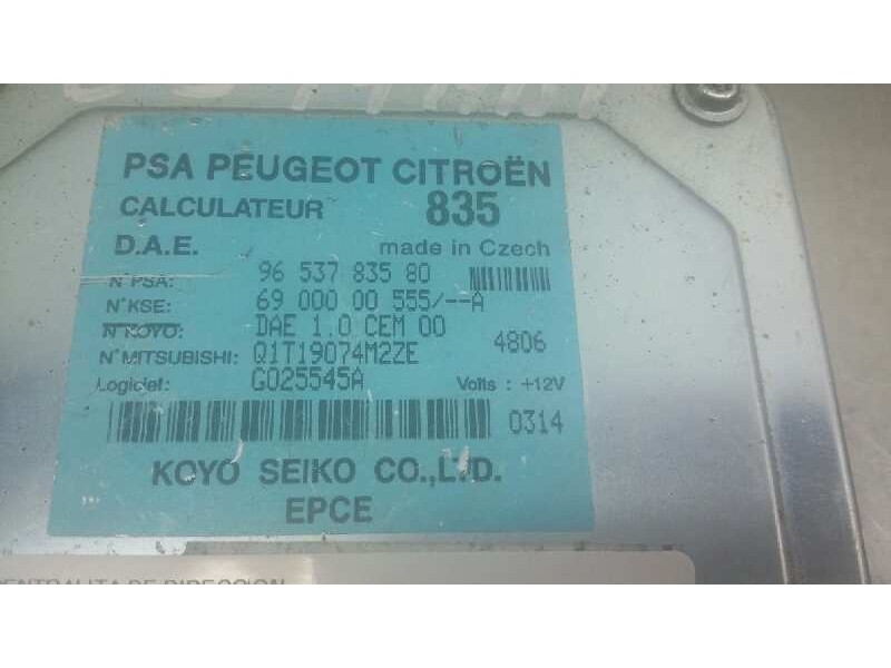 Recambio de centralita de direccion para citroen c3 hdi 70 furio referencia OEM IAM 9653783580 316 