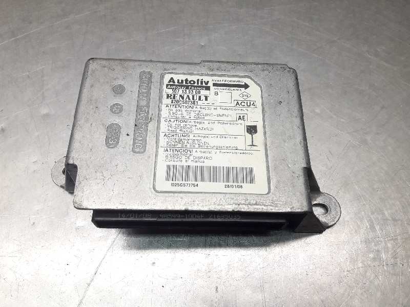 Recambio de centralita airbag para renault megane ii familiar business referencia OEM IAM 8200682381 387 607139300