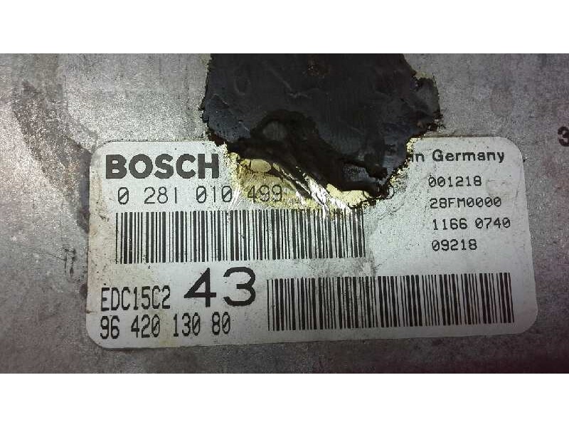 Recambio de centralita motor uce para citroen xsara berlina 2.0 hdi exclusive (66kw) referencia OEM IAM 0281010499 275 