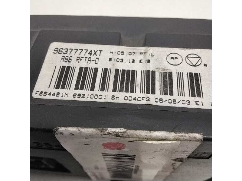 Recambio de mando climatizador para citroen c3 1.1 referencia OEM IAM 96377774XT  119422