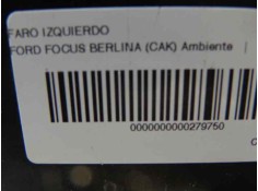 Recambio de faro izquierdo para ford focus berlina (cak) ambiente referencia OEM IAM 1152091   2