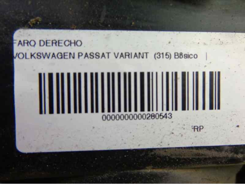 Recambio de faro derecho para volkswagen passat variant (315) básico referencia OEM IAM 357941018  