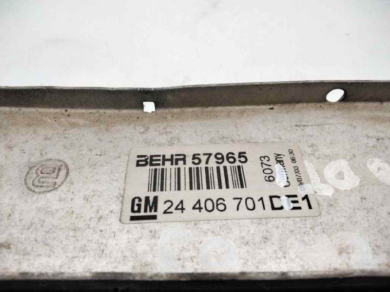 Recambio de intercooler para opel astra g berlina 2.0 dti referencia OEM IAM 24406701DE1  119659