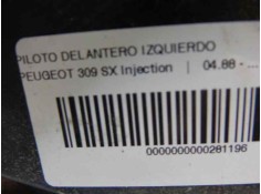 Recambio de piloto delantero izquierdo para peugeot 309 sx injection referencia OEM IAM 630182   2