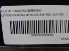 Recambio de piloto trasero derecho para citroen xantia berlina 2.0i vsx / 2.0 vsx referencia OEM IAM 95668016   2
