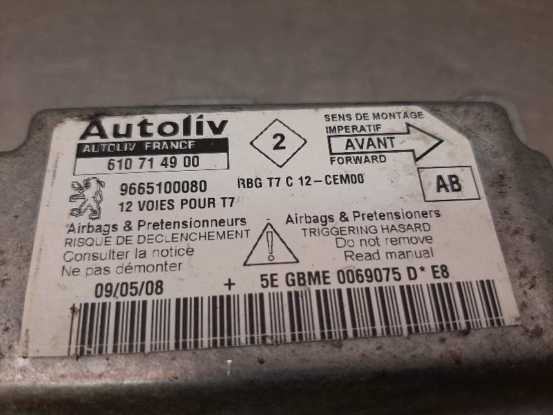 Recambio de centralita airbag para peugeot 308 1.6 16v hdi referencia OEM IAM 9665100080 610714900 