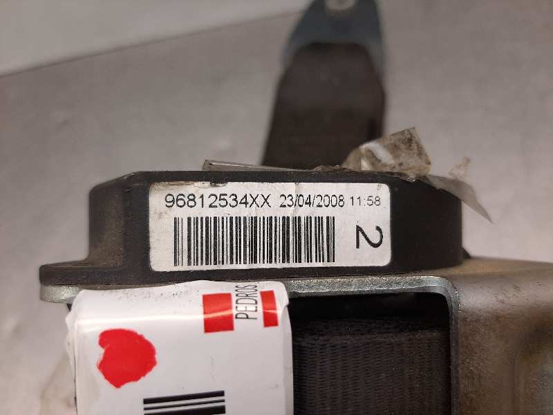 Recambio de cinturon seguridad trasero izquierdo para peugeot 308 1.6 16v hdi referencia OEM IAM 96812534  
