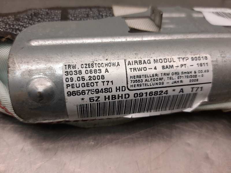 Recambio de airbag cortina delantero izquierdo para peugeot 308 1.6 16v hdi referencia OEM IAM 9656759480  