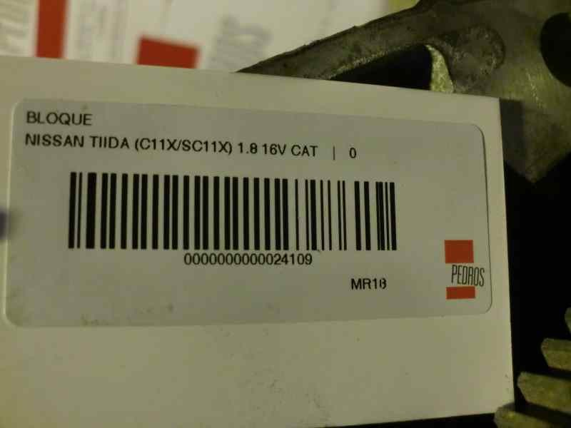 Recambio de bloque para nissan tiida (c11x/sc11x) 1.8 16v cat referencia OEM IAM MR18  120049