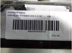 Recambio de radiador agua para chrysler voyager (es) 3.3 cat referencia OEM IAM   120080 2