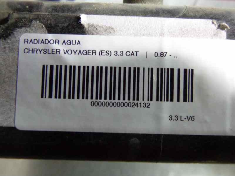 Recambio de radiador agua para chrysler voyager (es) 3.3 cat referencia OEM IAM   120080