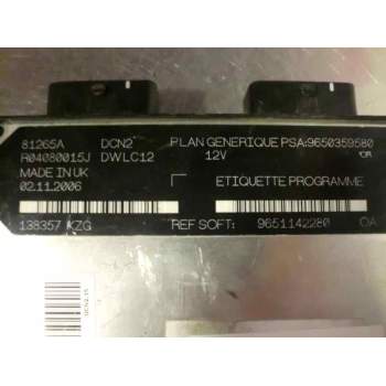 Recambio de centralita motor uce para peugeot 206 berlina diesel referencia OEM IAM 9650359580 9651142280 81265A