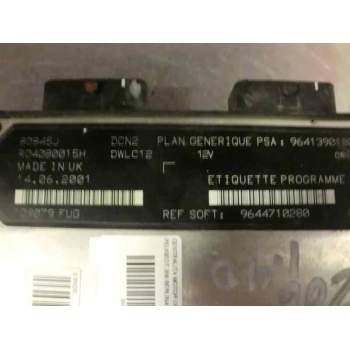 Recambio de centralita motor uce para peugeot 206 berlina diesel referencia OEM IAM 9641390180 9644710280 80845J