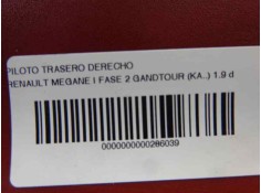 Recambio de piloto trasero derecho para renault megane i fase 2 gandtour (ka..) 1.9 dci diesel cat referencia OEM IAM    2