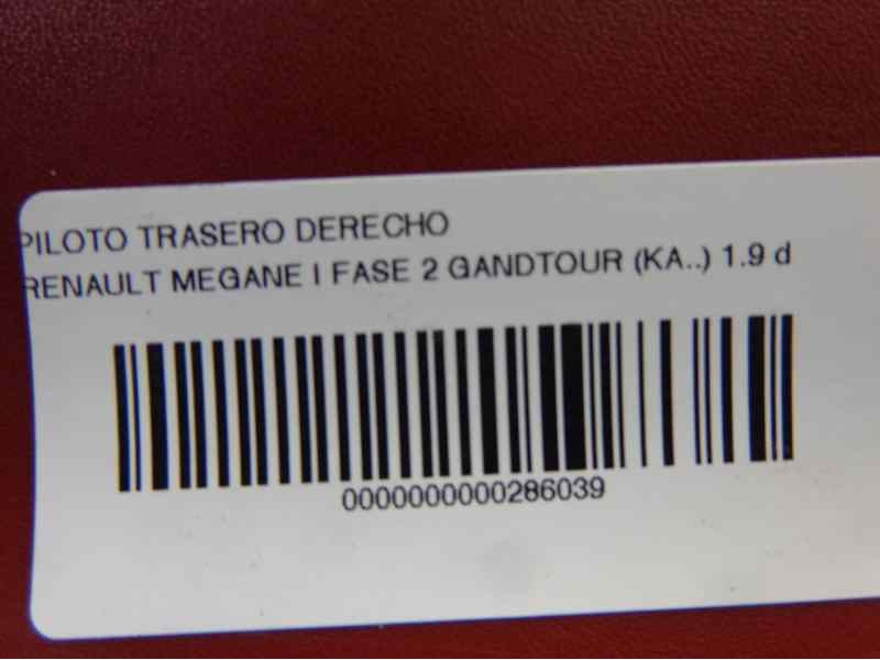 Recambio de piloto trasero derecho para renault megane i fase 2 gandtour (ka..) 1.9 dci diesel cat referencia OEM IAM   