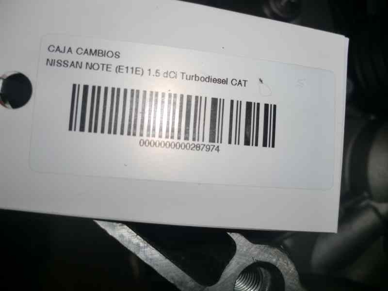 Recambio de caja cambios para nissan note (e11e) 1.5 dci turbodiesel cat referencia OEM IAM JR5177  