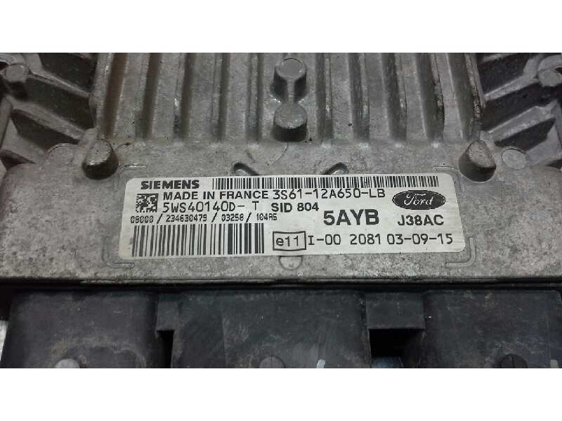 Recambio de centralita motor uce para ford fiesta (cbk) trend referencia OEM IAM 5WS40140D-T J38AC 
