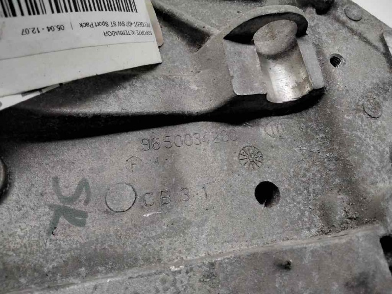 Recambio de soporte alternador para peugeot 407 sw st sport pack referencia OEM IAM 9650034280  