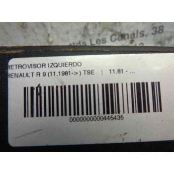 Recambio de retrovisor izquierdo para renault 9 tse referencia OEM IAM 7701365925  