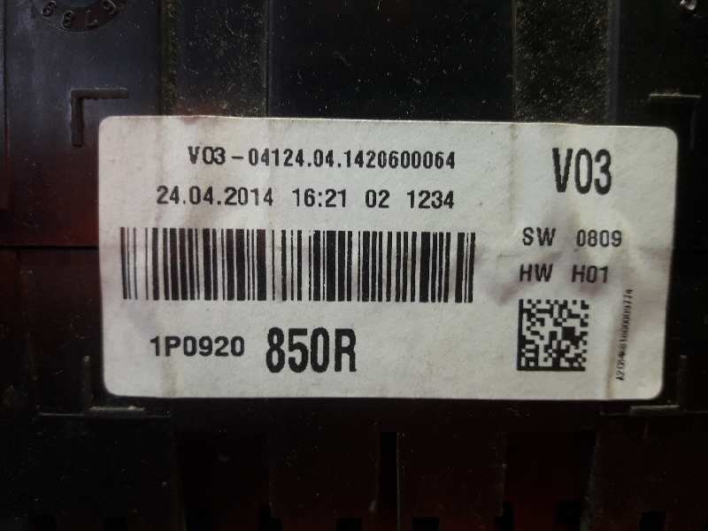 Recambio de cuadro instrumentos para seat altea xl (5p5) 2.0 tdi referencia OEM IAM IP0920850R A2C84681800 