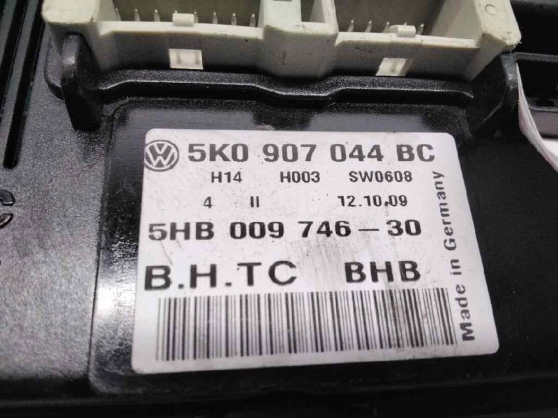 Recambio de mando climatizador para volkswagen golf vi (5k1) advance referencia OEM IAM 5K0907044BC  