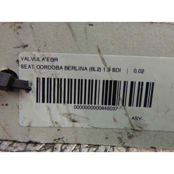 Recambio de valvula egr para seat cordoba berlina (6l2) 1.9 sdi referencia OEM IAM   