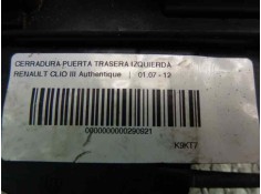 Recambio de cerradura puerta trasera izquierda para renault clio iii 1.5 dci diesel cat referencia OEM IAM    2