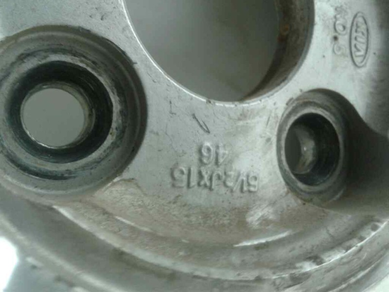 Recambio de llanta aluminio para kia rio 1.6 emotion referencia OEM IAM 154TORNILLOS ET46 