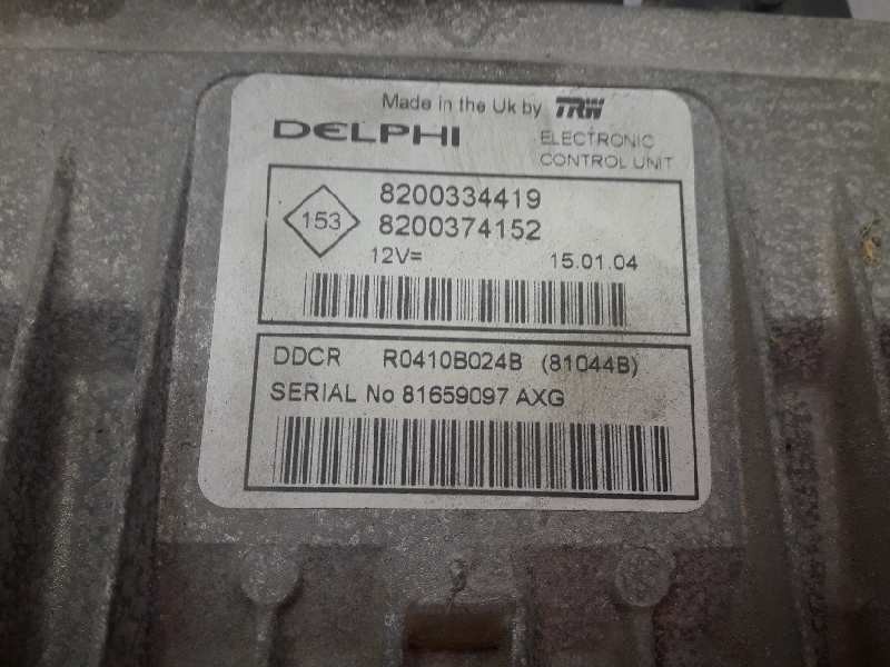 Recambio de centralita motor uce para renault scenic ii confort dynamique referencia OEM IAM 8200334419 8200374152 