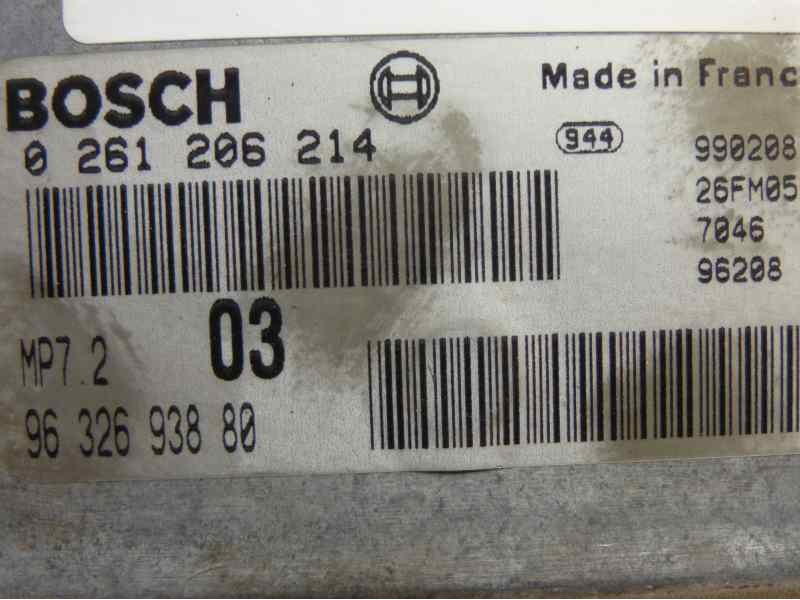 Recambio de centralita motor uce para peugeot 306 berlina 3/4/5 puertas (s2) 1.4 referencia OEM IAM 0261206214 9632693880 