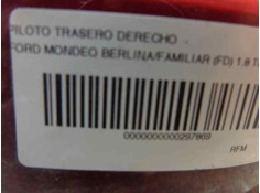 Recambio de piloto trasero derecho para ford mondeo berlina/familiar (fd) glx berlina referencia OEM IAM 1011828   2