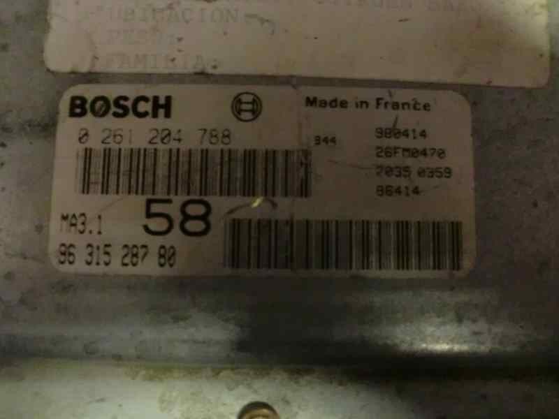 Recambio de centralita motor uce para citroen saxo 1.4 referencia OEM IAM 0261204788 326 121221