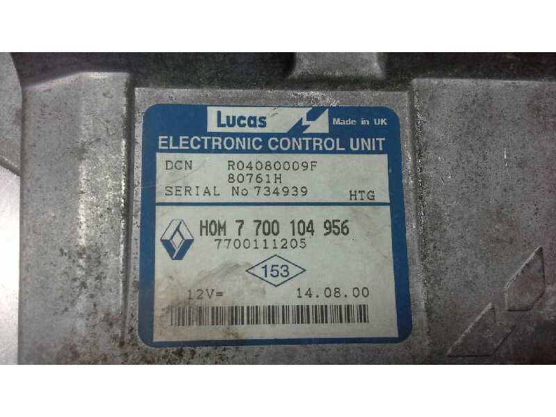 Recambio de centralita motor uce para renault clio ii fase i (b/cbo) 1.9 d alize referencia OEM IAM  264 
