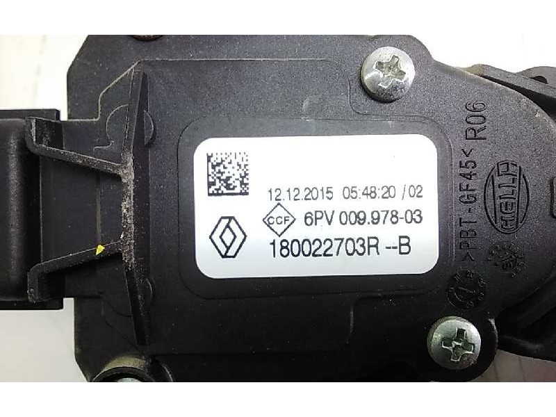 Recambio de potenciometro pedal para dacia sandero laureate referencia OEM IAM 180022703R  