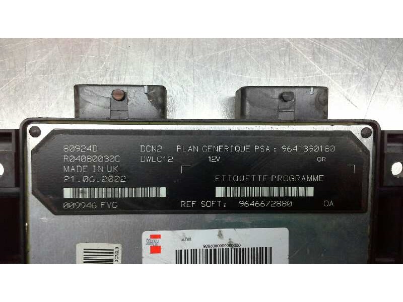 Recambio de centralita motor uce para peugeot 206 berlina xr referencia OEM IAM 1929RC 160 