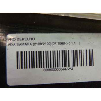 Recambio de faro derecho para lada samara (2108/2109) hanseat referencia OEM IAM   