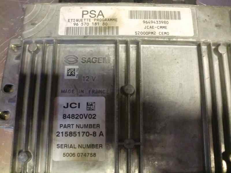 Recambio de centralita motor uce para citroen c3 1.4 16v referencia OEM IAM  318 122006