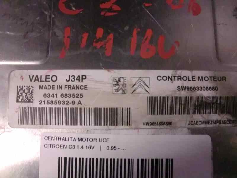 Recambio de centralita motor uce para citroen c3 1.4 16v referencia OEM IAM 6341683525 316 122006