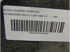 Recambio de piloto trasero derecho para volkswagen golf ii (191/193) 1.6 referencia OEM IAM    2