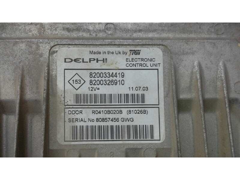 Recambio de centralita motor uce para renault megane ii berlina 5p confort expression referencia OEM IAM 8200321263 298 