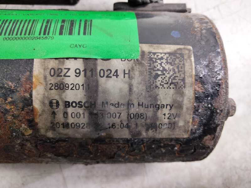 Recambio de motor arranque para volkswagen passat variant (365) 1.6 tdi dpf referencia OEM IAM 02Z911024H  