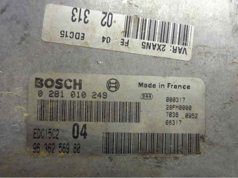 Recambio de centralita motor uce para peugeot 306 berlina 3/4/5 puertas (s2) boulebard referencia OEM IAM 0281010249 9636256980 